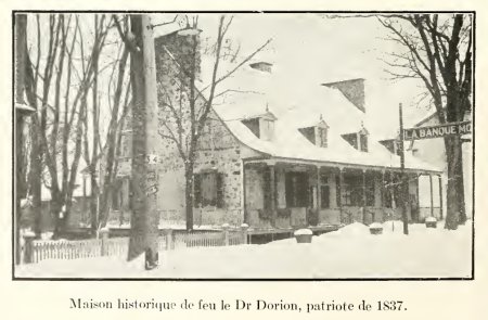 Photographie ancienne de la Maison du Dr Dorion sur la rue Immaculé-Conception